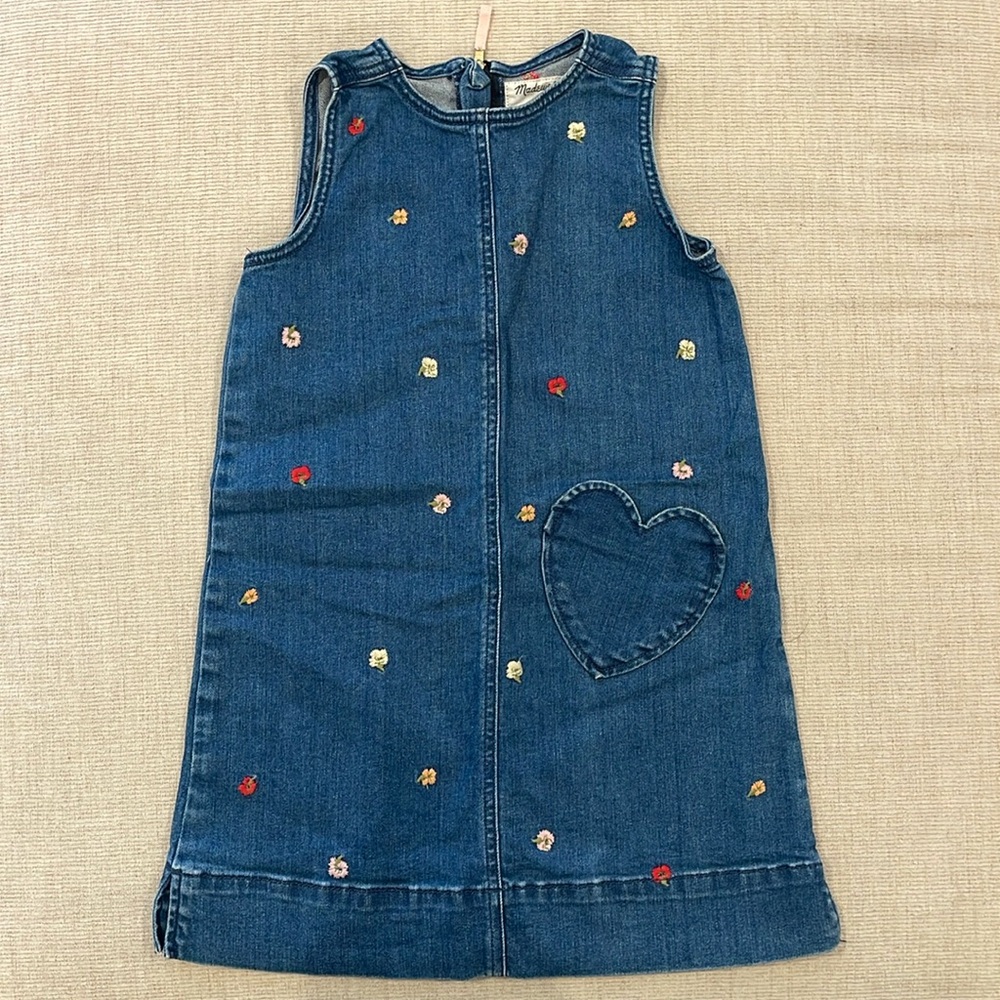 Madewell + CrewCuts Girl’s Denim Dress - EUC - Size 6
